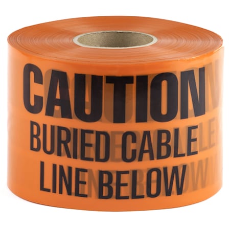 L.H. Dottie 6'' X 1000' Orange Underground Tape (Caution Buried Cable Line Below)